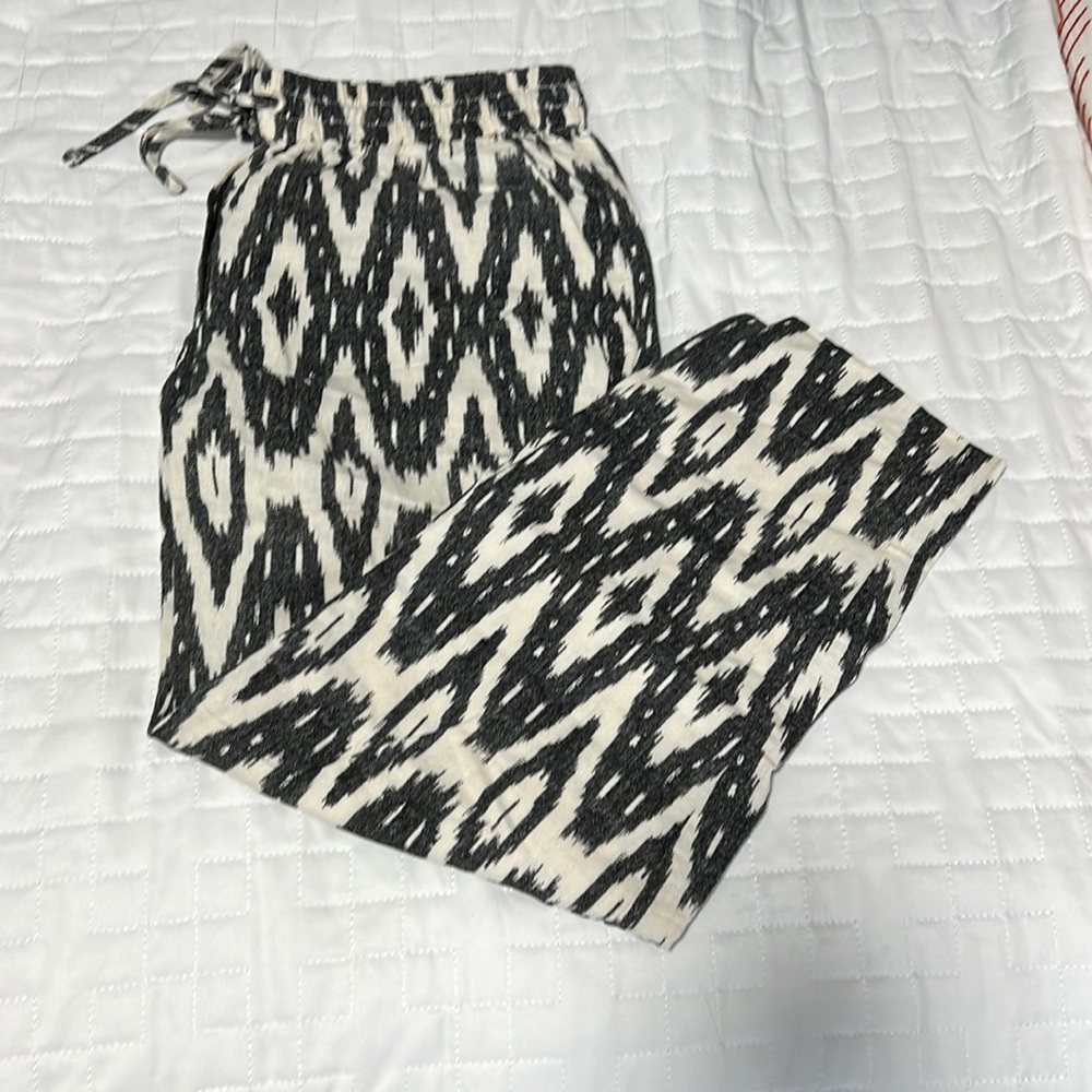 Euc J. Crew Factory Drawstring Linen Pants - image 1